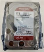 An as new WD Red WD40EFAX 256MB 4TB NAS SATA Hard Drive (M/N: WD40EFAX-68JH4N1) (Packaging sealed).