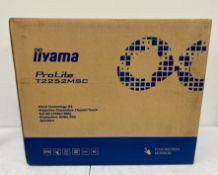 A boxed as new Iiyama ProLite T2252MSC 21.5