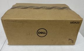 A boxed as new Dell MDA20 Dual Monitor Arm (P/N: 0GP1MK) (Box sealed).