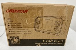 A boxed as new OBDSTAR X300 PRO3 Key Master Standard Configuration (Box sealed, some cosmetic damage