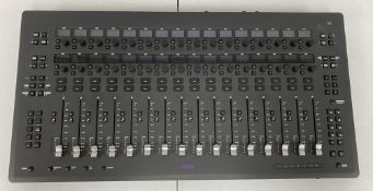 A pre-owned Avid S3 16 Channel Mixing Desk/Audio Controller (PSU included) (Powers on but not tested