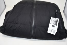 An as new Lululemon Sleet Street Long Coat in Black (Size 12).