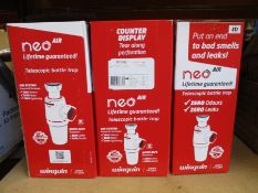 A quantity of as new Wirquin Neo Air Bottle Traps 1.1/4 30723762 (Approximately 55).