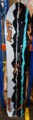 An as new Burton x Mine77 JBC Cruise Skeleton Key Snowboard (Size 158).