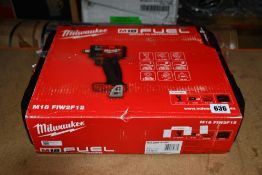 A Milwaukee FIW2F12 Compact Impact Wrench Kit.