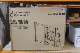 Two boxed Sanus classic full motion TV wall mounts (MLF10-B1).