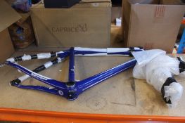 A pre-owned Vitus Dark Plasma High Modulus Carbon bicycle frame and fork.