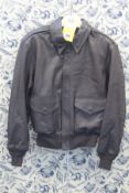 A Cooper Original Type A-2 Goatskin Leather Jacket, possibly pre-owned (Size 38R).