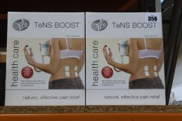 Twelve boxed as new Rio TeNS Boost healthcare pain relief machines.
