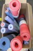 Twelve as new Manduka Yoga Mats in various colours.