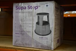 Two boxed as new Supa Step Roll Along Ste-Stools, Max Weight 150KG.
