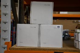 Three as new Occhio Head Sento packs, Double-Sided LED Head unit and two Lenses per pack.