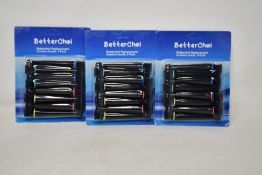 A quantity of as new Bettwechoi replacement brush heads (8 brush heads per pack) (Approximately