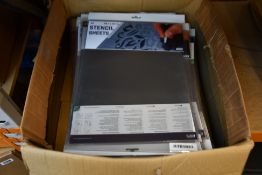 Approximately one hundred as new QBIX A3 (29.7 x 42 cm) Laser Cut Stencil Sheet Packs (Five Sheets