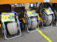Three Hozelock HOZ2434 2434 Assembled Reel + 30 Metre Hose (Viewing recommended).