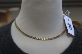 A 9ct gold link chain, 48cm, weighing 8.22g.