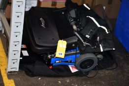 A pre-owned Luggie Compact Foldable Electric Mobility Scooter with Battery and Charger (NOTE: