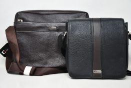 Eight Giorry leather shoulder bags and large travel wallets.