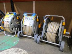 Three Hozelock HOZ2434 2434 Assembled Reel + 30 Metre Hose (Viewing recommended).