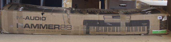 A pre-owned M-Audio Hammer 88 Keyboard (Viewing recommended, item may be incomplete).