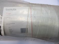 An as new Benuta Shape Cream Wool Rug (80 x 250cm).