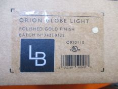 A Lee Broom Orion Globe Light - Polished gold Finish (ORI0110).