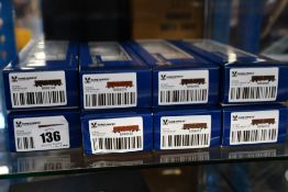 Eight as new Sudexpress Scale Model Trains to include CP Eaos S596021, CP Eaos S592104 and others.