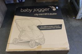 A Baby Jogger City Mini GT2 Double Pushchair - Opulent Black (viewing recommended).