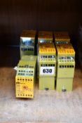 Six as new Pilz PNOZ XV3 30/24DC Safety Relays.