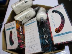 A box of assorted adult pleasure toys and related items (Over 18s only).