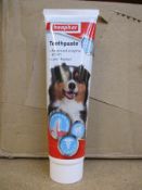 Eighty four tubes (100g) of Beaphar Liver Flavour Toothpaste for cats and dogs.