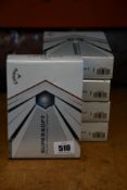 Five boxes of twelve Callaway Golf Supersoft Golf Balls 2021 (New & Improved).