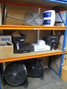 Miscellaneous pre-owned items to include two Black + Decker Fans BXFF53001GB, an Ingenico iCT250 and