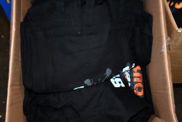 A large quantity of Status Quo 'Out Out Quoing' 2022 Tour T-shirts (Various sizes) and Tote Bags