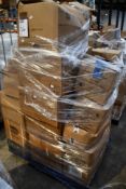 A pallet of assorted as new miscellaneous items to include polythene gloves, ice cube trays