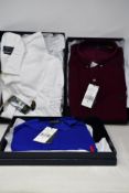 A Ralph Lauren slim fit classics 2 corduroy red button down shirt (Size M) boxed, a Ralph Lauren