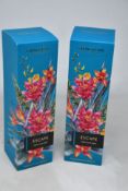 Six boxed as new Stoneglow Escape White Tea & Mint Fragranced Reed Diffusers (150ml).