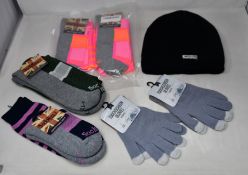 A mixed lot of forty six items includes: Thirty men's Neoprene horse-riding/skiing/welly socks,
