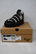 A pair of women's boxed as new Dr. Martens Blair Sandals in black (UK 6).