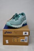 Two pairs of women's as new Asics GT1000-11 Trainers in Sage/Soothing Sea (Sizes 2x UK 5.5).
