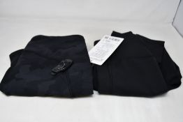 A pair of Lululemon grey/black camouflage Swift Speed HR tight 28