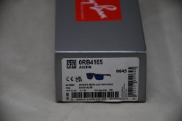 A pair of as new Ray-Ban Justin Sunglasses in Brown Metallic on Black.