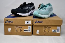 An as new pair of women's Asics GT1000-11 Trainers in Sage/Soothing Sea (Size UK 5.5) and an as