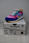 A pair of boxed as new Saucony Shadow 5000 Patchwork Sneakers - Multi (UK M 8, W 8.5).