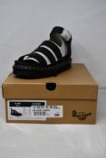 A pair of women's boxed as new Dr. Martens Blair Sandals in black (UK 6).