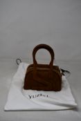 A women's as new Yuzefi Mini Bag in brown suede.