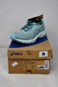 Two pairs of women's as new Asics GT1000-11 Trainers in Sage/Soothing Sea (Sizes UK 4.5).