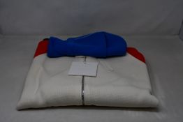 An as new Sunnei Maglia Unita Zipped Hoodie (L, 0117 White).