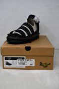 A pair of women's boxed as new Dr. Martens Blair Sandals in black (UK 6).