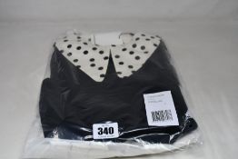 A women's as new Claudie Pierlot Two-Tone Jumper with removable collars (T 2).